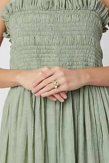 Gold Plated Peridot Ring