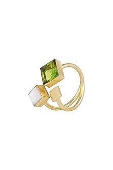 Gold Plated Peridot Ring
