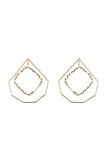 Gold Plated Handcrafted Dangler Earrings