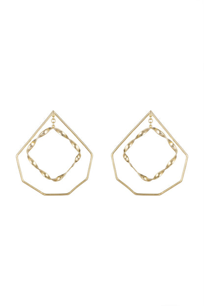 Gold Plated Handcrafted Dangler Earrings