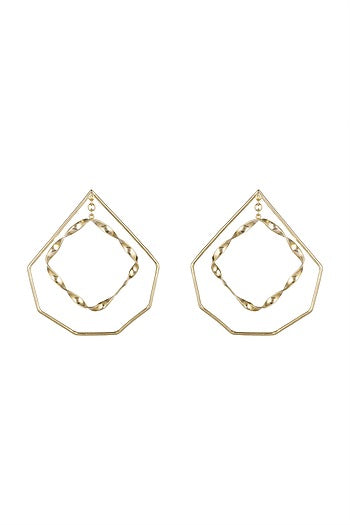 Gold Plated Handcrafted Dangler Earrings