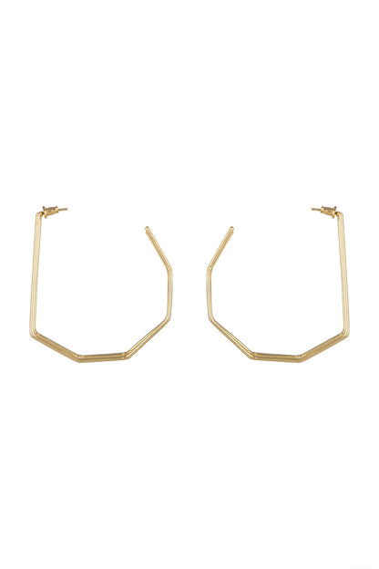 Gold Plated Big Hoop Earrings