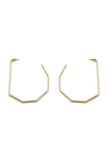 Gold Plated Big Hoop Earrings