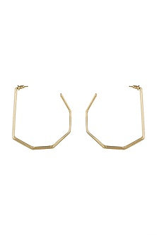 Gold Plated Big Hoop Earrings