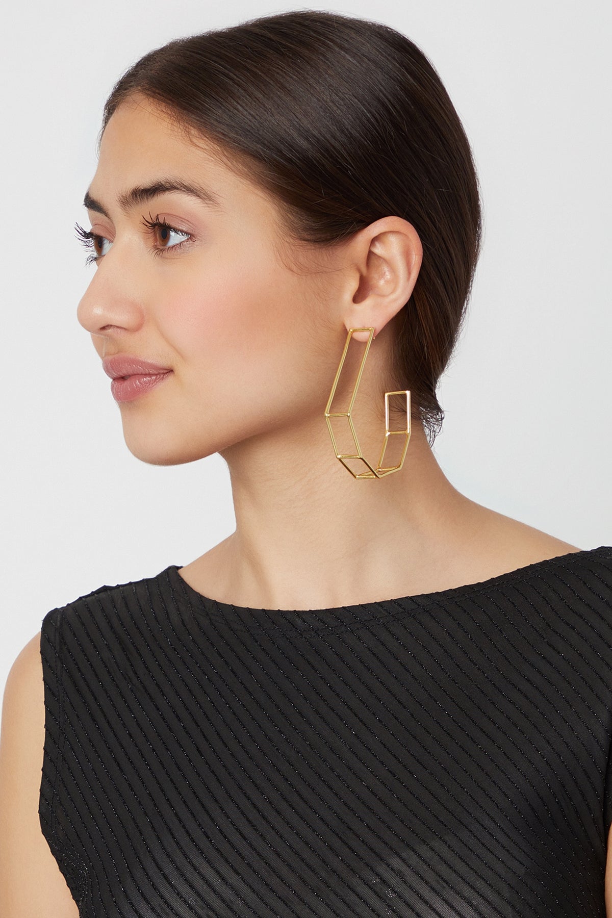 Gold Plated Big Hoop Earrings