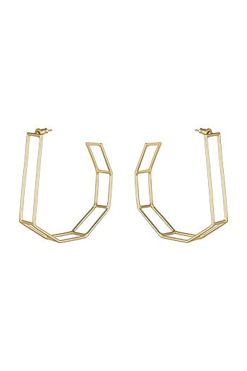 Gold Plated Big Hoop Earrings