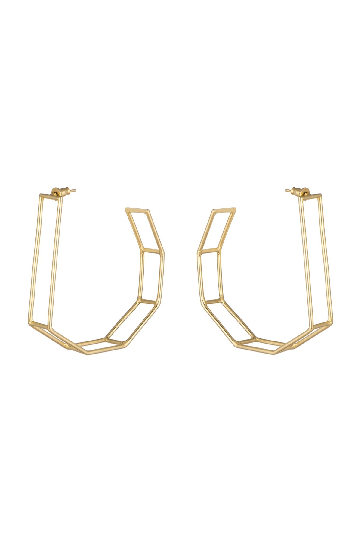 Gold Plated Big Hoop Earrings