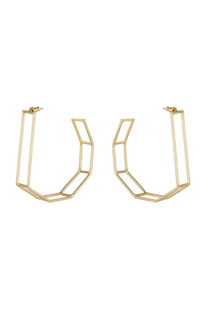 Gold Plated Big Hoop Earrings
