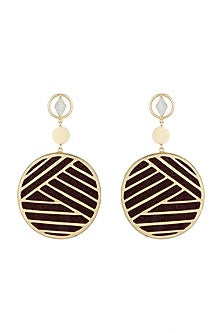 Gold Plated Mother Of Pearl Earrings