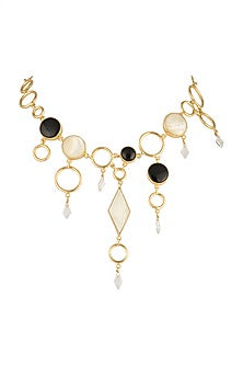 Gold Plated MOP Necklace
