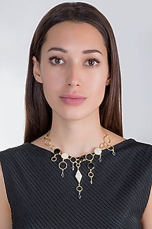 Gold Plated MOP Necklace