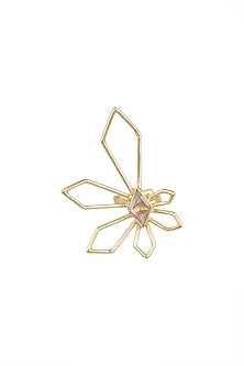 Gold Plated Rock Crystal Ring