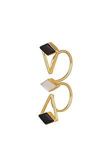 Gold Plated MOP Ring