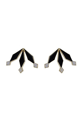 Gold Finish Stud Earrings