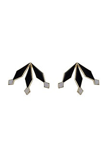 Gold Finish Stud Earrings