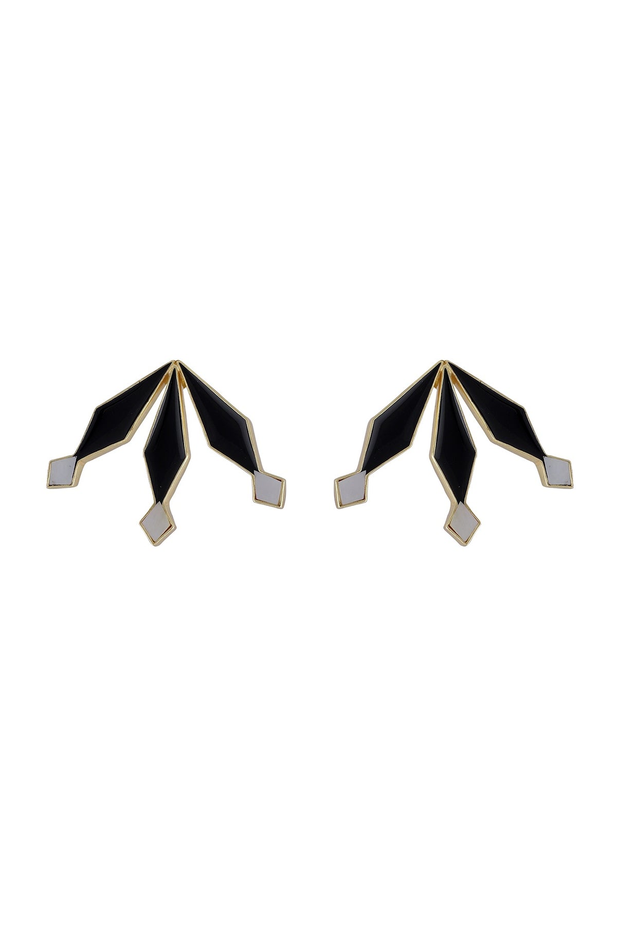 Gold Finish Stud Earrings