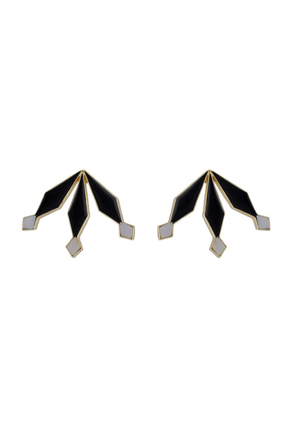 Gold Finish Stud Earrings
