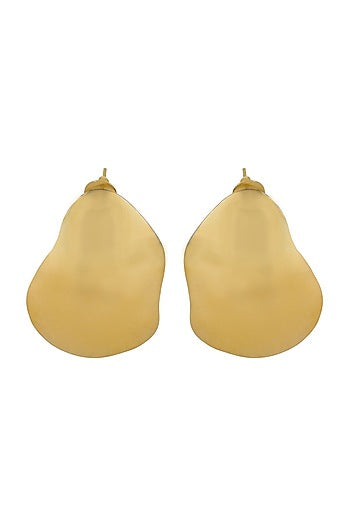 Gold Finish Stud Earrings