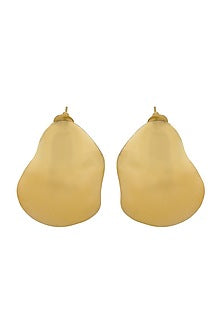 Gold Finish Stud Earrings