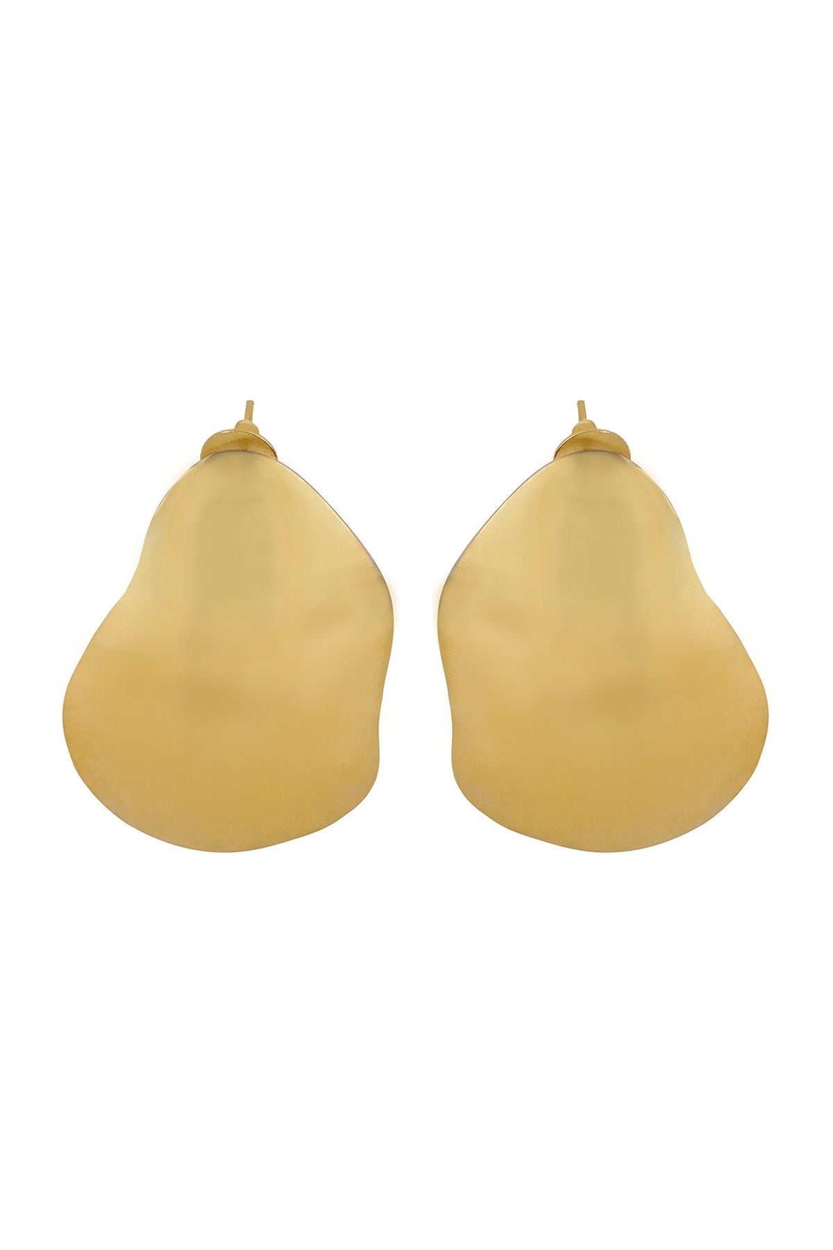 Gold Finish Stud Earrings