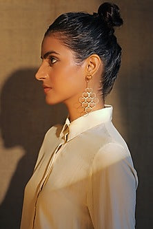 Gold Plated Handcrafted Dangler Earrings
