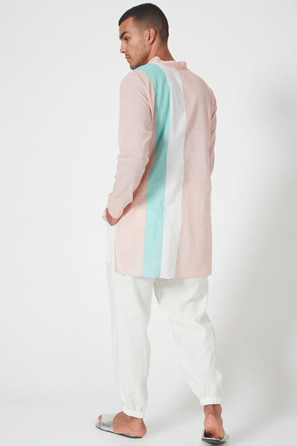 Ivory Linen Drawstring Joggers