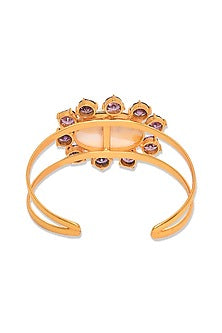 Gold Finish Amethyst Bracelet