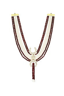 Gold Finish Beaded Necklace Set