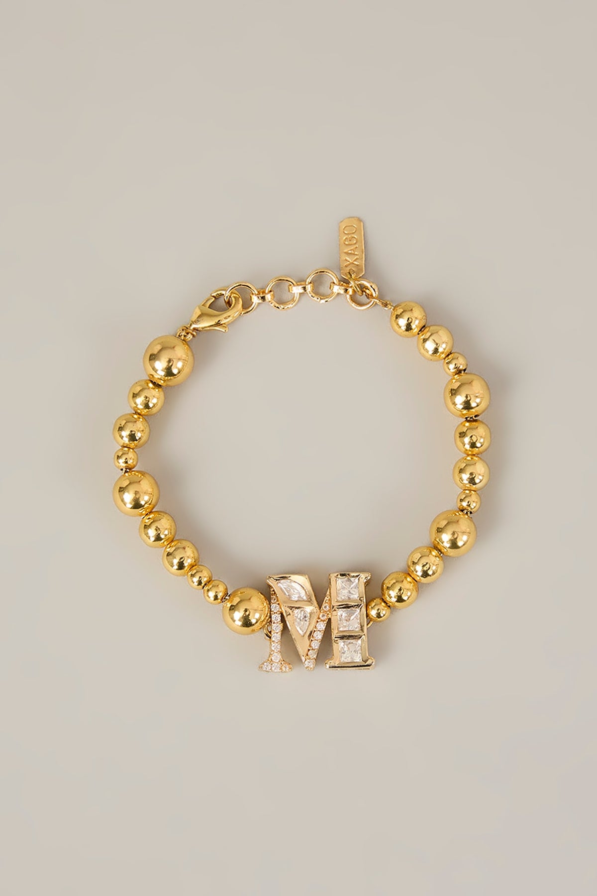 Gold Finish Kundan Polki & Pearl Bracelet