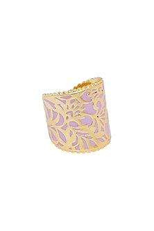 Gold Plated Enameled Ring