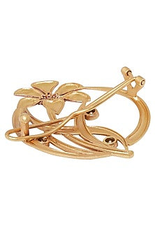 Gold Plated Swarovski Crystal Hair Clip