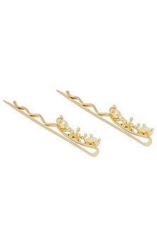 Gold Plated Pearl Hairclip
