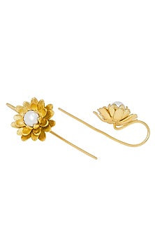 Gold Plated Pearl Earrings
