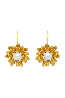 Gold Plated Pearl Earrings