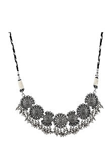 Black Rhodium Finish Choker Necklace