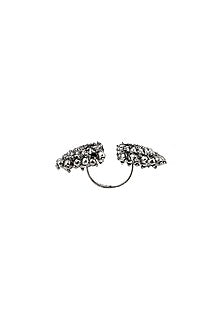 Black Rhodium Finish Song of Metal Ring