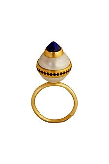 Gold Plated Pearl Ring