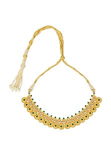 Gold Plated Green Cz Choker Necklace
