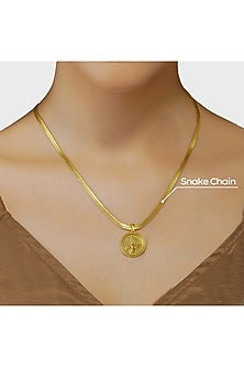 Gold Plated Bee Coin Pendant Necklace