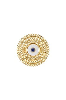 Gold Plated Mother Of Pearl Ring