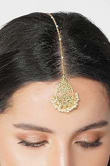Gold Plated Handcrafted Maang Tikka