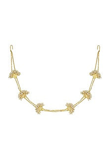 Gold Plated Handcrafted Pearl Mathapatti
