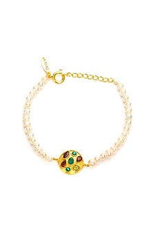 Gold Plated Pearl Bracelet