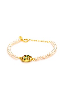 Gold Plated Pearl Bracelet