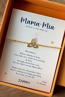 Gold Plated Cubic Zircon Trinity Knot Bracelet