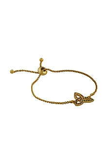Gold Plated Cubic Zircon Trinity Knot Bracelet