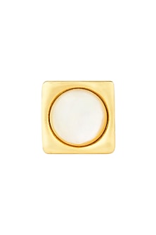 Gold Plated Pearl Adjustable Ring