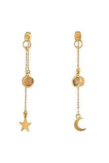 Gold Plated Bracelet With Earrings In Gift Box