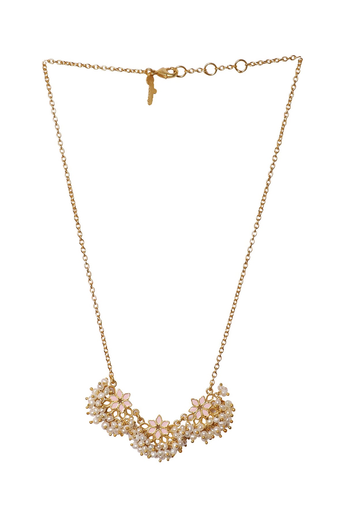 Gold Plated Necklace With Bracelet In Gift Box