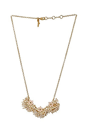 Gold Plated Necklace With Bracelet In Gift Box